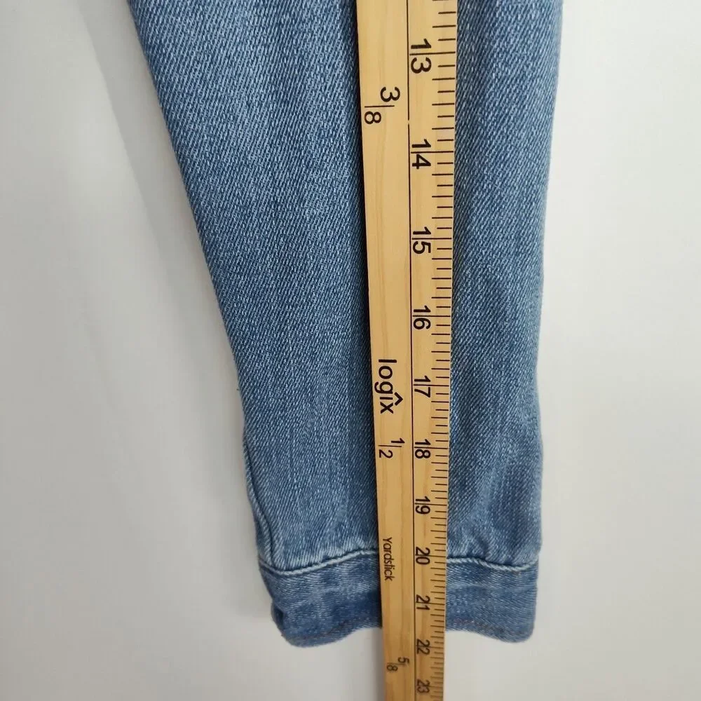 Beverly Hills Polo Club Denim Jacket Girls Size 14‎ Blue Distressed Button Close